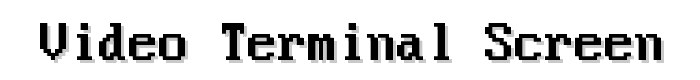 Video Terminal Screen font